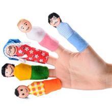 عروسک انگشتی شادی رویان مدل خانواده بسته 5 عددی Shadi Rouyan Family Finger Puppets Pack Of 