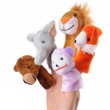 عروسک انگشتی شادی رویان مدل حیوانات جنگل بسته 5 عددی Shadi Rouyan Forest Animals Finger Puppets Pack Of 5