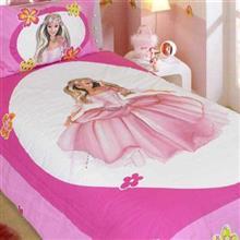 سرویس لحاف پرکا سری پانو رانفرس طرح باربی بیوتی یک نفره 3 تکه Perka Pano Ranfors Barbie Beauty 1 Person 3 Pieces Duvet Set