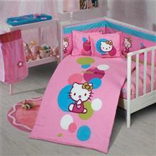 سرویس لحاف نوزاد پرکا طرح کیتی یک نفره 8 تکه Perka Baby Hello Kitty 1 Person 8 Pieces Duvet Set