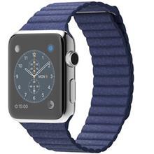 ساعت مچی هوشمند اپل واچ مدل 42mm Stainless Steel Case With Bright Blue Leather Loop Apple Watch 42mm Stainless Steel Case With Bright Blue Leather Loop