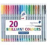 Staedtler Triplus Brilliant Ciolours 20 Color Rollerball Pen