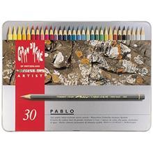 مداد رنگی 30 رنگ Caran d Ache پابلو مدل 666330 Caran dAche Pablo 30 Color Set 666330 Colored Pencil