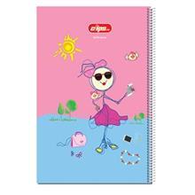 دفتر نقاشی 50 برگ کلیپس طرح دختر و عکس سلفی جلد شومیز Clips 50 Sheets Girl and Selfie Picture Design Soft Cover Drawing Notebook