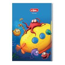 دفتر نقاشی 50 برگ کلیپس طرح دریایی جلد شومیز Clips 50 Sheets Marine Design Soft Cover Drawing Notebook