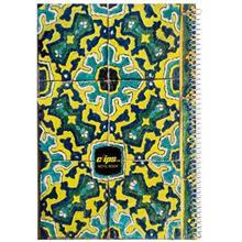 دفتر 100 برگ کلیپس طرح کاشی سنتی جلد شومیز Clips 100 Sheets Ring Cover Traditional Tiles Design Notebook