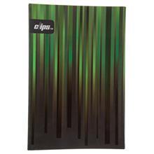 دفتر 100 برگ کلیپس مدل کلاسوری طرح راه راه جلد سخت Clips 100 Sheets Hard Cover Stripes Design Ring Binder Notebook