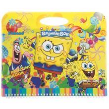 دفتر نقاشی 50 برگ سهند طرح باب اسفنجی جلد طلقی