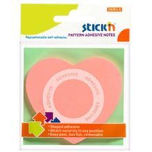 کاغذ یادداشت چسب دار هوپکس قلب کد 21545 Hopax Heart Sticky Notes 21545