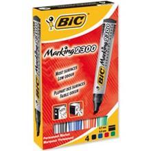 ماژیک  بیک مدل پرمننت 2300 - بسته 4 رنگ Bic Permanent 2300 Marker - Pack of 4