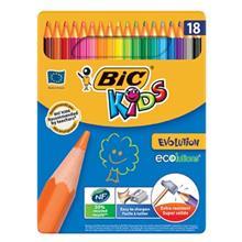 مداد رنگی 18 رنگ بیک مدل اکولوشنز اوولوشن Bic Ecolutions Evolution Coloring Pencil Pack of 18