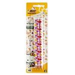 مداد مشکی بیک مدل Evolution طرح Hello Kitty بسته 3 عددی