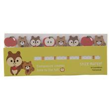 کاغذ یادداشت چسب دار مدل Stick Marker طرح سنجاب و سیب - بسته 120 عددی Stick Marker Squirrel and Apple Design Sticky Notes - Pack of 120