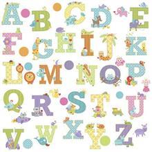 استیکر رومیت مدل Dena Animal Alphabet Wall Dcls Roommate Dena Animal Alphabet Wall Dcls Sticker