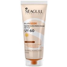 کرم ضد آفتاب رنگی SPF 60 سی گل برنزه حجم 50 میل Seagull Sunpro Tined Sunscreen Cream Bronze SPF60 Oil Free