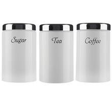 ست ظرف نگهدارنده چای اورانوس مدل UTS-110 با در کروم Uranus UTS-110 Chromium Design Tea Container