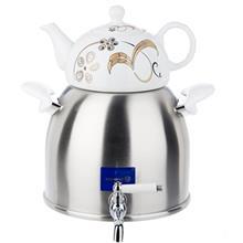 کتری و قوری شیردار کرکماز مدل Rabi Titanium کد A011 Korkmaz Rabi Titanium A011 Valved Teapot And Kettle Set