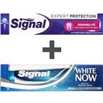 پک خمیردندان سیگنال مدل Expert Protection Sensibiliti And White Now Original حجم 75 میلی لیتر- بسته 2 عددی