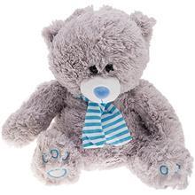 عروسک پولیشی مدل خرس طوسی سایز متوسط Bear Gray Plush Doll Size Medium