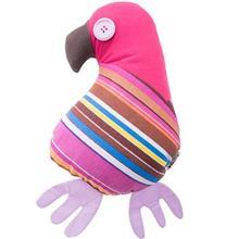 عروسک پارچه ای طوطی پسته راه راه سایز 3 Stripes Pesteh Parrot Size 3 Toys Cloth Doll