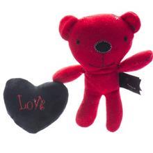 عروسک پولیشی پالیز مدل خرس قلب به دست سایز کوچک Paliz Love Bear with Heart Size Small