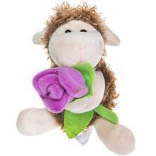 عروسک گوسفند سفید گل به دست پولیشی پالیز سایز 1 Paliz Sheep With Flower Size Toys Doll 