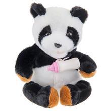 عروسک پولیشی خرس پاندا Baby Puffy Pets سری شیرخوار Baby Puffy Pets Panda Size 2 Toys Doll