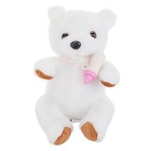 عروسک پولیشی خرس سفید Baby Puffy Pets  سری شیرخوار Baby Puffy Pets White Bear Size 2 Toys Doll