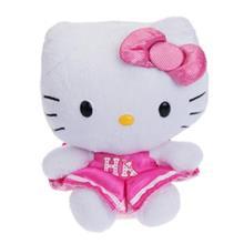 عروسک هلو کیتی لباس صورتی پولیشی تی وای سایز 2 TY Hello Kitty Pink Dress Size 2 Toys Doll