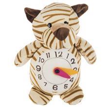 عروسک پولیشی مدل ببر ساعت دار سایز متوسط Tiger Clock Toys Doll Size Medium