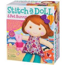 کیت کاردستی 4ام مدل Stitch A Doll And Pet Bunny 4M Stich 