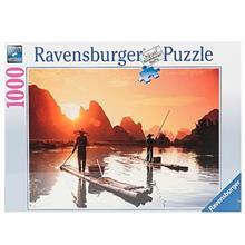 پازل 1000 تکه راونزبرگر مدل ماهیگیری و غروب آفتاب کد 190850 Ravensburger Sunset Fishing 190850 1000Pcs Puzzle