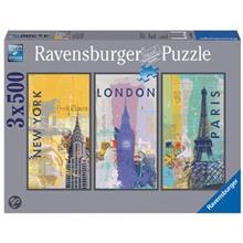 پازل 1500 تکه راونزبرگر مدل سفر به دور دنیا کد 163298 Ravensburger Travel Around The World 163298 1500Pcs Puzzle