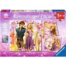 پازل راونزبرگر مجموعه 3 تایی راپونزل کد 092987 Ravensburger Rapunzel 092987 Puzzle