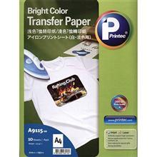 کاغذ چاپ پرینتک مخصوص  لباس رنگ روشن کد A9115 Printec A9115 Bright Color Transfer Paper