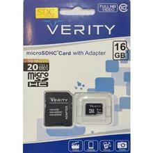 Verity MicroSD Card 16GB Class 10    کارت حافظه میکرو اس دی ویرایتی 16گیگابایت کلاس 10