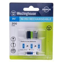 باتری قابل‌شارژ کتابی وستینگ هاوس مدل Ni-MH Rechargeable Westinghouse Ni-MH Rechargeable 9V 200 mAh Battery