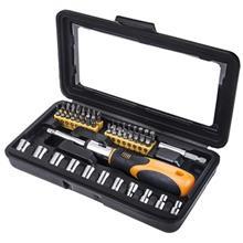 مجموعه 46 عددی سری پیچ گوشتی و آچار  سدی مدل SDY-90287 Sedy SDY-90287 46 PCS Ratchet Screwdriver Bit And Socket Set