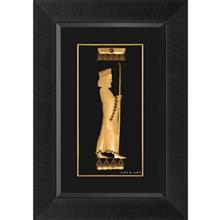 تابلوی طلاکوب زرسام طرح مرد هخامنشی سایز 35 × 50 سانتی متر Zarsam Hakhamanesh Man Golden Tableau Size 50 x 35 cm