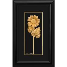 تابلوی طلاکوب زرسام طرح آفتابگردان سایز 22 × 35 سانتی متر Zarsam Sunflower Golden Tableau Size 35 x 22 cm