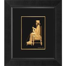 تابلوی طلاکوب زرسام طرح داریوش سایز 40 × 35 سانتی متر Zarsam Dariush Golden Tableau Size 35 x 40 cm
