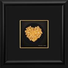 تابلوی طلاکوب زرسام طرح قلب سایز 25 × 25 سانتی متر Zarsam Heart Golden Tableau Size 25 x 25 cm