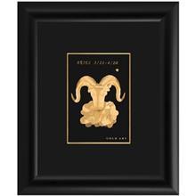 تابلوی طلاکوب زرسام طرح ماه فروردین سایز 30 × 25 سانتی متر Zarsam Aries Golden Tableau Size 25 x 30 cm