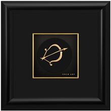 تابلوی طلاکوب زرسام طرح ماه آذر سایز 25 × 25 سانتی متر Zarsam Sagittarius Golden Tableau Size 25 x 25 cm