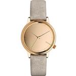 Komono Estelle Mirror Rose Gold Grey Watch For Women