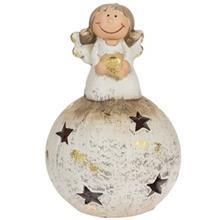 جای وارمر مدل Angel Sitting on The Ball Angel Sitting on The Ball Tealight Candlestick