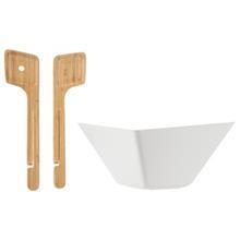 کاسه سالاد بلک اند بلوم سری Forminimal مدل Salad Bowl And Servers With Tongs