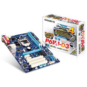 مادربرد استوک گیگابایت مدلGIGABYTE GA-P61-USB3-B3  با سوکت 1155 نسل دوم و سوم اینتل