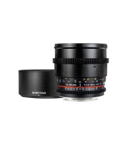 لنز دوربین فیلم برداری سامیانگ مدل  85mm T1.5 Cine Lens for Canon EF Samyang 85mm T1.5 Cine Lens for Canon EF