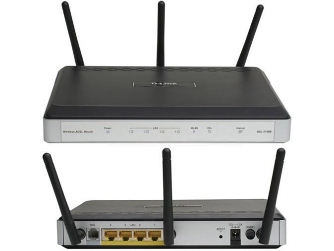 مودم-روتر +ADSL2 و بی‌سیم دی-لینک مدل DSL-2740U